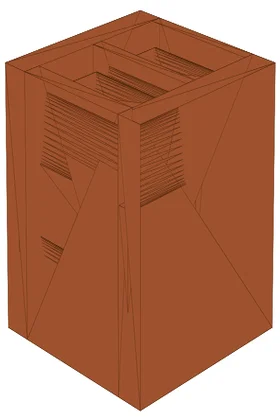 TruStile PL332 alternative — Estate Millwork raised panel door in Mahogany
